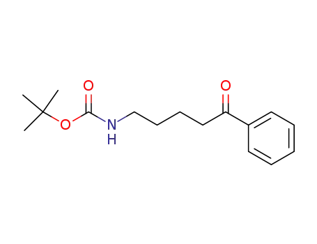 Molecular Structure of 116437-42-4 ((5-OXO-5-PHENYL-PENTYL)-CARBAMIC ACID TERT-BUTYL ESTER)