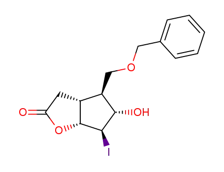 6-Benzyloxymethyl-7-hydroxy-8-iodo-2-oxabicyclo<3.3.0>octan-3-one