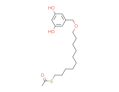 [3,5-bis(hydroxy)benzyloxy]decan-1-yl-10-thioacetate