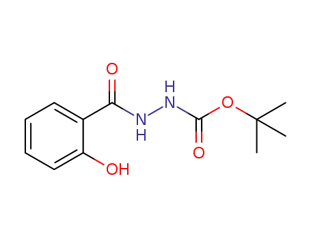 Molecular Structure of 1354716-45-2 (tert-butyl 2-(2-hydroxybenzoyl)hydrazinecarboxylate)