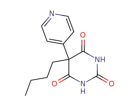 2,4,6(1H,3H,5H)-Pyrimidinetrione, 5-butyl-5-(4-pyridinyl)-