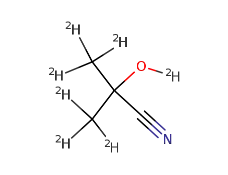 2-(hydroxy-d1)-2-(methyl-d3)-propanenitrile-3,3,3-d3