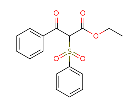 Benzenepropanoic acid, b-oxo-a-(phenylsulfonyl)-, ethyl ester cas  6297-65-0