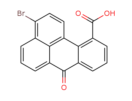 Molecular Structure of 756499-00-0 (3-bromo-7-oxo-7<i>H</i>-benz[<i>de</i>]anthracene-11-carboxylic acid)