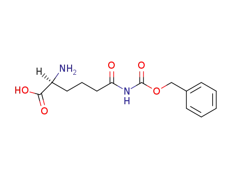 Molecular Structure of 83793-27-5 ((S)-2-amino-6-(benzyloxycarbonylamino)-6-oxohexanoic acid)