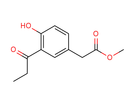 메틸 4-하이드록시-3-(1-옥소프로필)페닐아세테이트