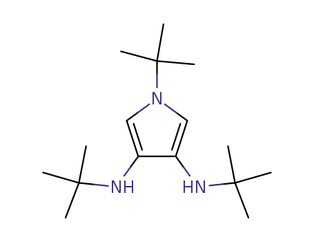 Molecular Structure of 117203-11-9 (1-tert-Butyl-3,4-bis(tert-butylamino)pyrrol)