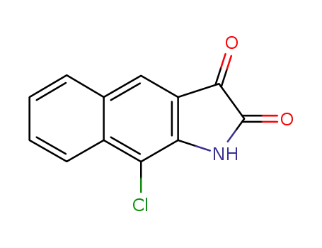 Molecular Structure of 93776-83-1 (9-chloro-1H-benz[f]indole-2,3-dione)