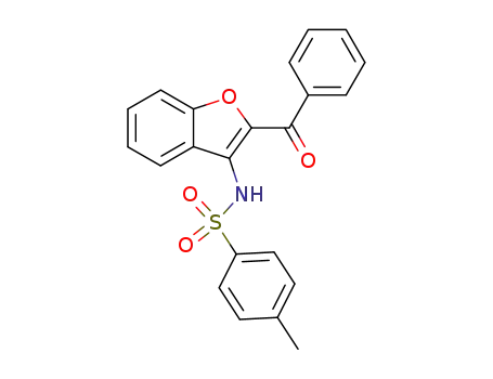 Molecular Structure of 94511-13-4 (Benzenesulfonamide, N-(2-benzoyl-3-benzofuranyl)-4-methyl-)