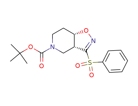cis-5-(tert-butoxycarbonyl)-3a,4,5,6,7,7a-hexahydro-3-(phenylsulfonyl)isoxazolo<4,5-c>pyridine