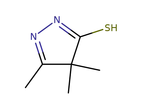 Molecular Structure of 81991-00-6 (2,4-dihydro-4,4,5-trimethyl-3H-pyrazole-3-thione)
