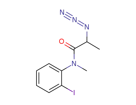 Molecular Structure of 1029963-81-2 (2-azido-N-(2-iodophenyl)-N-methylpropanamide)
