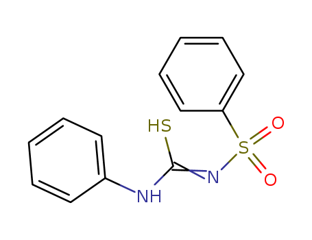 N-[Phenylamino(thioxo)methyl]benzenesulfonamide