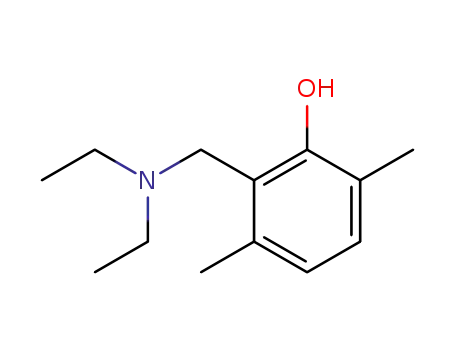 Molecular Structure of 6630-03-1 (2-[(diethylamino)methyl]-3,6-dimethylphenol)