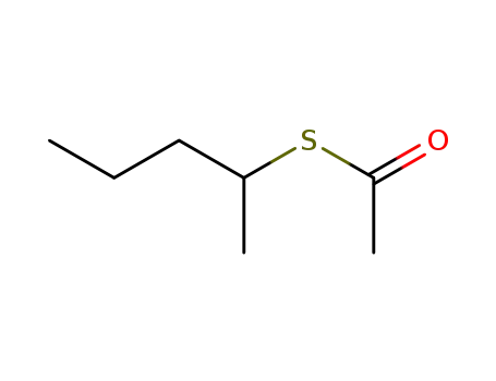 Molecular Structure of 2432-40-8 (Acetic acid, thio-, S-1-methylbutyl ester)