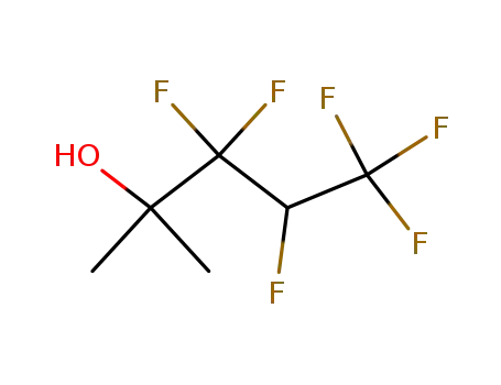 Molecular Structure of 58380-92-0 (2,2,3,4,4,4-HEXAFLUORO-1,1-DIMETHYLBUTANOL)