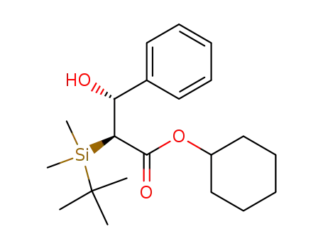 cyclohexyl (2R*,3S*)-2-(tert-butyldimethylsilyl)-3-hydroxy-3-phenylpropionate