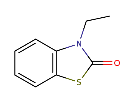 Molecular Structure of 6468-14-0 (3-Ethyl-2,3-dihydrobenzothiazol-2-on)