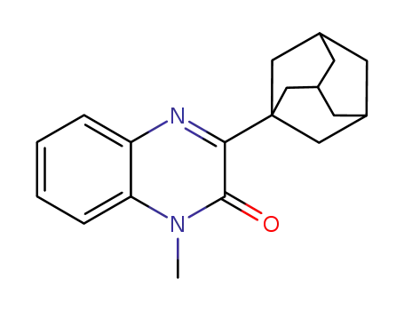 Molecular Structure of 1029963-99-2 (3-((1s,3s)-adamantan-1-yl)-1-methylquinoxalin-2(1H)-one)