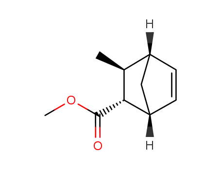 Molecular Structure of 155325-46-5 (Bicyclo[2.2.1]hept-5-ene-2-carboxylic acid, 3-methyl-, methyl ester,
(1R,2R,3S,4S)-rel-)