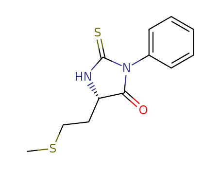 4-Imidazolidinone, 5-[2-(methylthio)ethyl]-3-phenyl-2-thioxo-, (5S)-