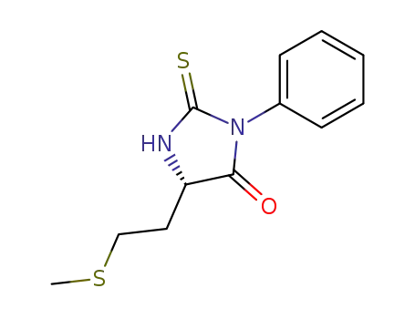 Molecular Structure of 29583-09-3 (PHENYLTHIOHYDANTOIN METHIONINE))