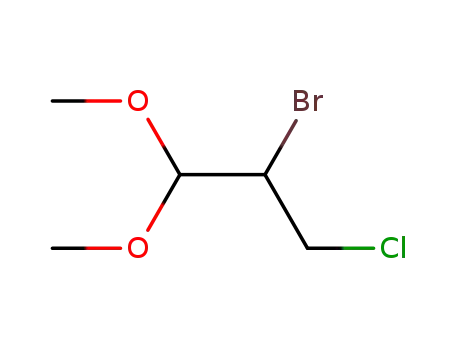 Molecular Structure of 699012-45-8 (2-bromo-3-chloro-1,1-dimethoxy-propane)