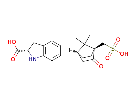 Molecular Structure of 887769-80-4 ((S)-indoline-2-carboxylic acid (1S)-10-camphorsulfonic acid salt)
