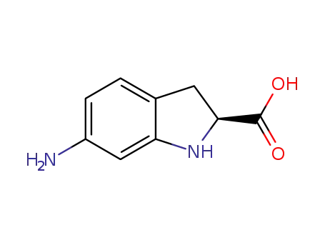Molecular Structure of 1344514-62-0 (6-amino-(S)-indoline-2-carboxylic acid)