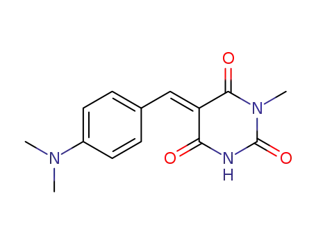 Molecular Structure of 94159-46-3 (5-[[4-(dimethylamino)phenyl]methylene]-1-methylbarbituric acid)