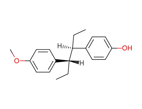 Molecular Structure of 13026-26-1 (4-[4-(4-methoxyphenyl)hexan-3-yl]phenol)