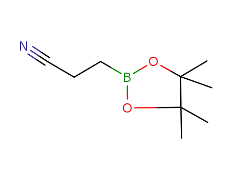 Molecular Structure of 238088-31-8 (2-Cyanoethylboronic acid, pinacol ester)