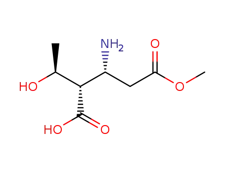 Molecular Structure of 79814-47-4 (5-methyl hydrogen [2S-[2R*(R*),3S*]]-3-amino-2-(1-hydroxyethyl)glutarate)