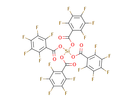 Molecular Structure of 4830-58-4 (Tetrakis-pentafluorbenzoyloxy-silan)