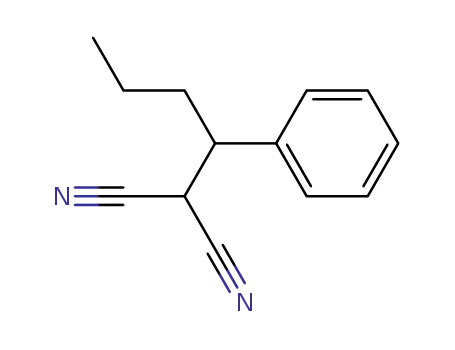 Molecular Structure of 88738-45-8 (Propanedinitrile, (1-phenylbutyl)-)
