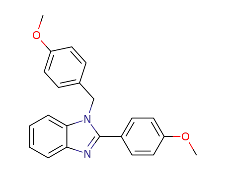 Molecular Structure of 2620-83-9 (1-(4-Methoxybenzyl)-2-(4-methoxyphenyl)-1H-benzo[d]imidazole)