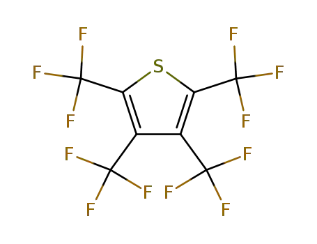 Molecular Structure of 651-93-4 (Tetrakis(trifluoromethyl)thiophene)