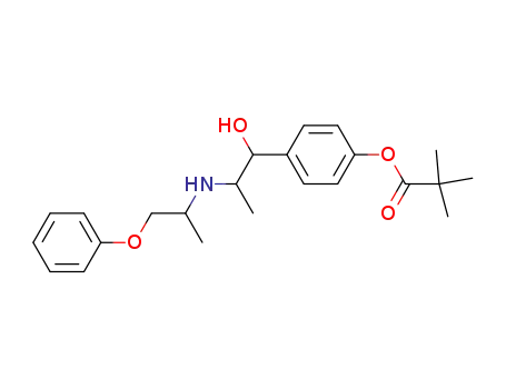4-[1-Hydroxy-2-[(1-methyl-2-phenoxyethyl)amino]propyl]phenyl pivalate