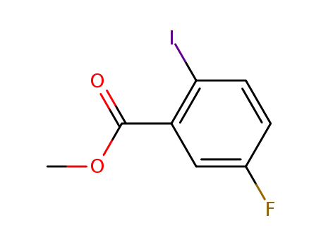 Molecular Structure of 1202897-48-0 (Methyl 5-fluoro-2-iodobenzoate)