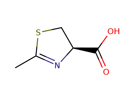 Molecular Structure of 190601-71-9 (4-Thiazolecarboxylicacid,4,5-dihydro-2-methyl-,(S)-(9CI))