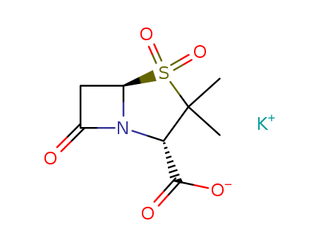 4-Thia-1-azabicyclo[3.2.0]heptane-2-carboxylicacid, 3,3-dimethyl-7-oxo-, 4,4-dioxide, potassium salt, (2S,5R)- (9CI)