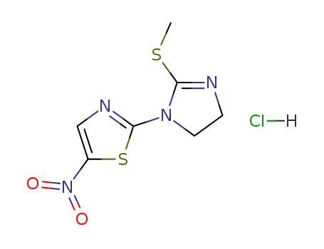2-(2-methylsulfanyl-4,5-dihydro-imidazol-1-yl)-5-nitro-thiazole; monohydrochloride