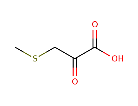 Molecular Structure of 18542-43-3 (Propanoic acid, 3-(methylthio)-2-oxo-)