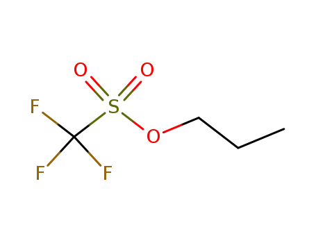 Molecular Structure of 29702-90-7 (Methanesulfonic acid, trifluoro-, propyl ester)