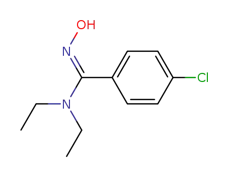 Molecular Structure of 188118-38-9 (4-Chloro-N,N-diethyl-N'-hydroxy-benzamidine)