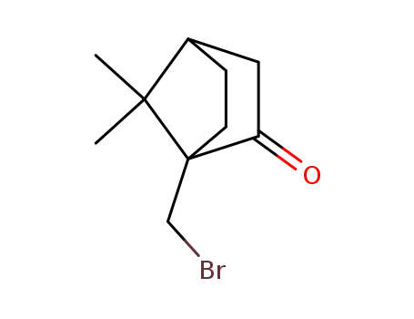 Molecular Structure of 1925-54-8 (1-(bromomethyl)-7,7-dimethylbicyclo[2.2.1]heptan-2-one)