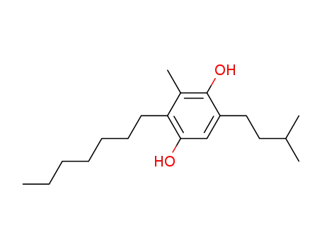 Molecular Structure of 408310-94-1 (2-heptyl-5-isopentyl-3-methyl-hydroquinone)