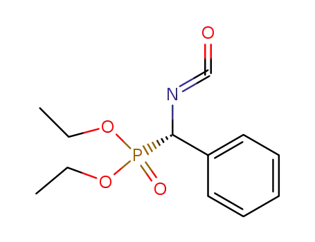 Molecular Structure of 88399-40-0 (Phosphonic acid, (isocyanatophenylmethyl)-, diethyl ester, (S)-)