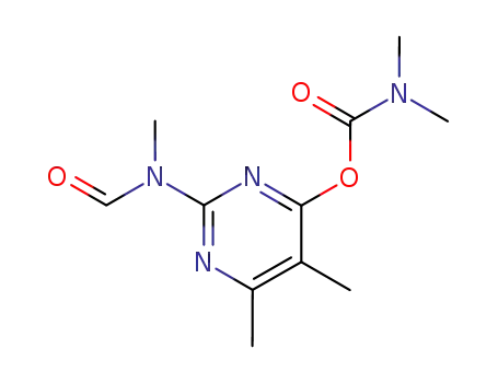 Molecular Structure of 27218-04-8 (DESMETHYL-FORMAMIDO-PIRIMICARB)