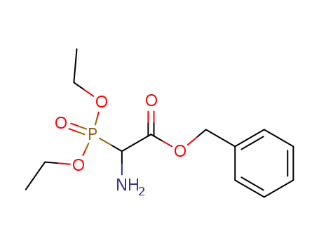 Molecular Structure of 52039-22-2 (Acetic acid, amino(diethoxyphosphinyl)-, phenylmethyl ester)